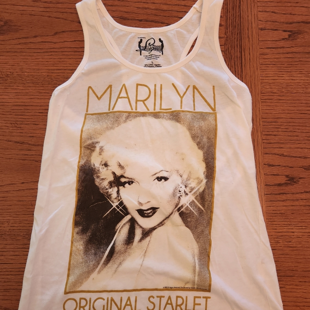 VINTAGE 1985 MARILYN MONROE HOLLYWOOD LEGENDS TANK TOP,  ORIGINAL STARLET